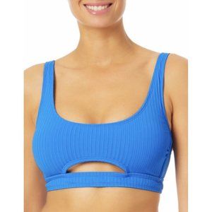 time and tru blue adjustable strap cut out bikini top sizs small size (4-6)